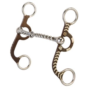Weaver Snaffle Argentine Twisted Wire with German Silver Trim