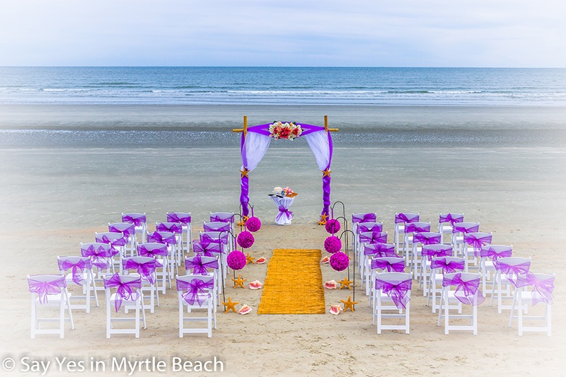 Myrtle Beach Wedding Packages 4 Post Bamboo Arbor Holiday