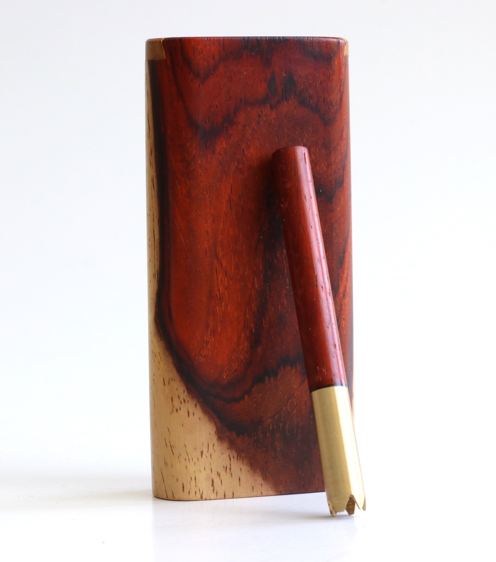 Best Dugout, Best Stash Box, brass pipe, cocobolo dugout, Cocobolo Stash Box, Dugout One Hitter, DugoutKing, dugouts, Glass pipe, Marijuana, One Hitter, One Hitter Pipes, pocket stash for weed, weed pipe, weed stash, Wood Dugout, Wood Dugouts