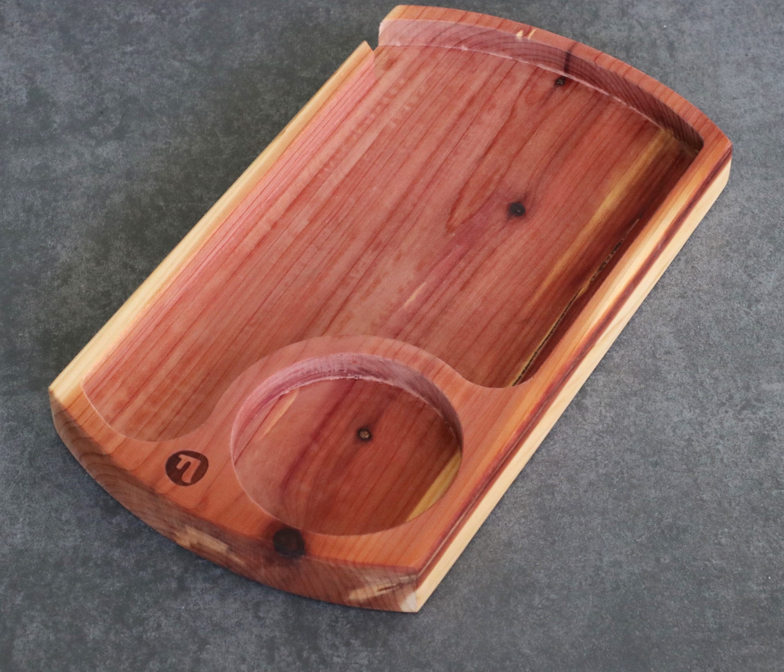 Futo Cedar Wood Rolling Tray-Classic Handcrafted Old School