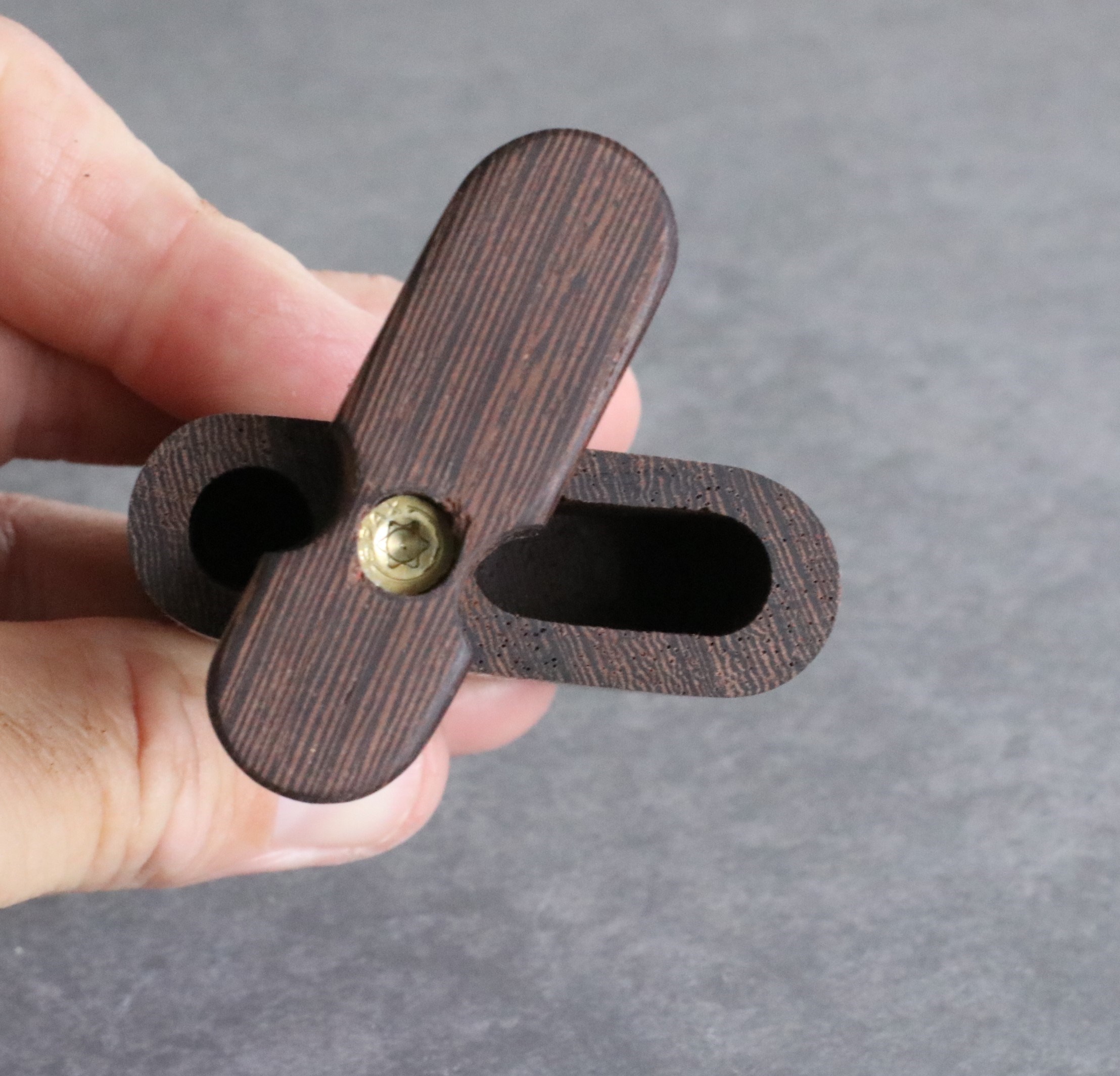 3" & 4" Dark Wenge Dugouts & Pipe-American Crafted Stash Box