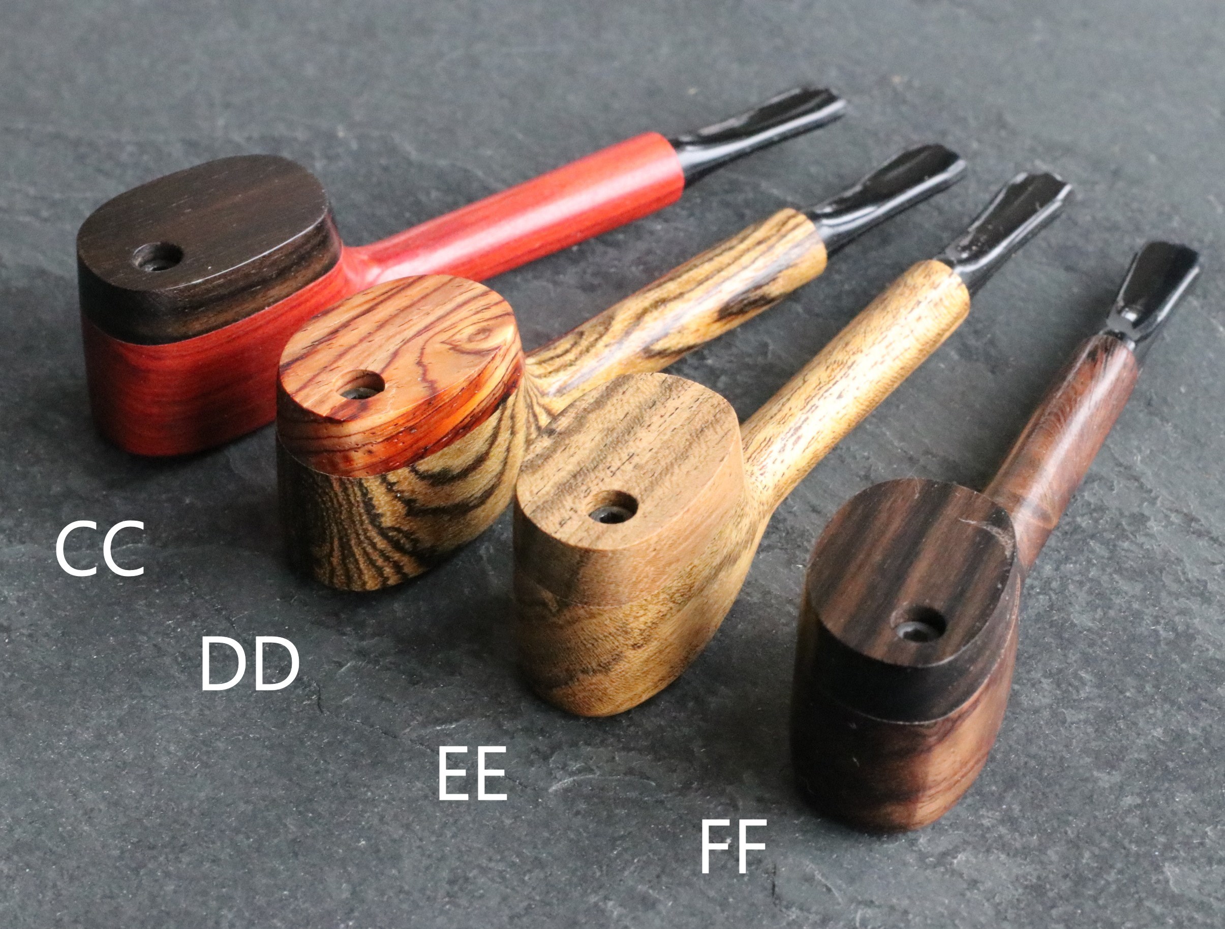 4.5" Swivel Lid Pipe- L77 ROUNDTOP -Exotic Wood Pipe- Smoking Bowl-Wood Pipe