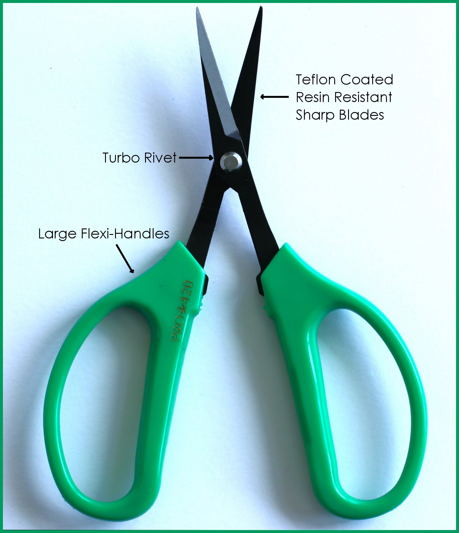 PRO 42O Scissors- Case of 12 Classic Professional Trimming Scissors for Cannabis - Marijuana Trim Scissors