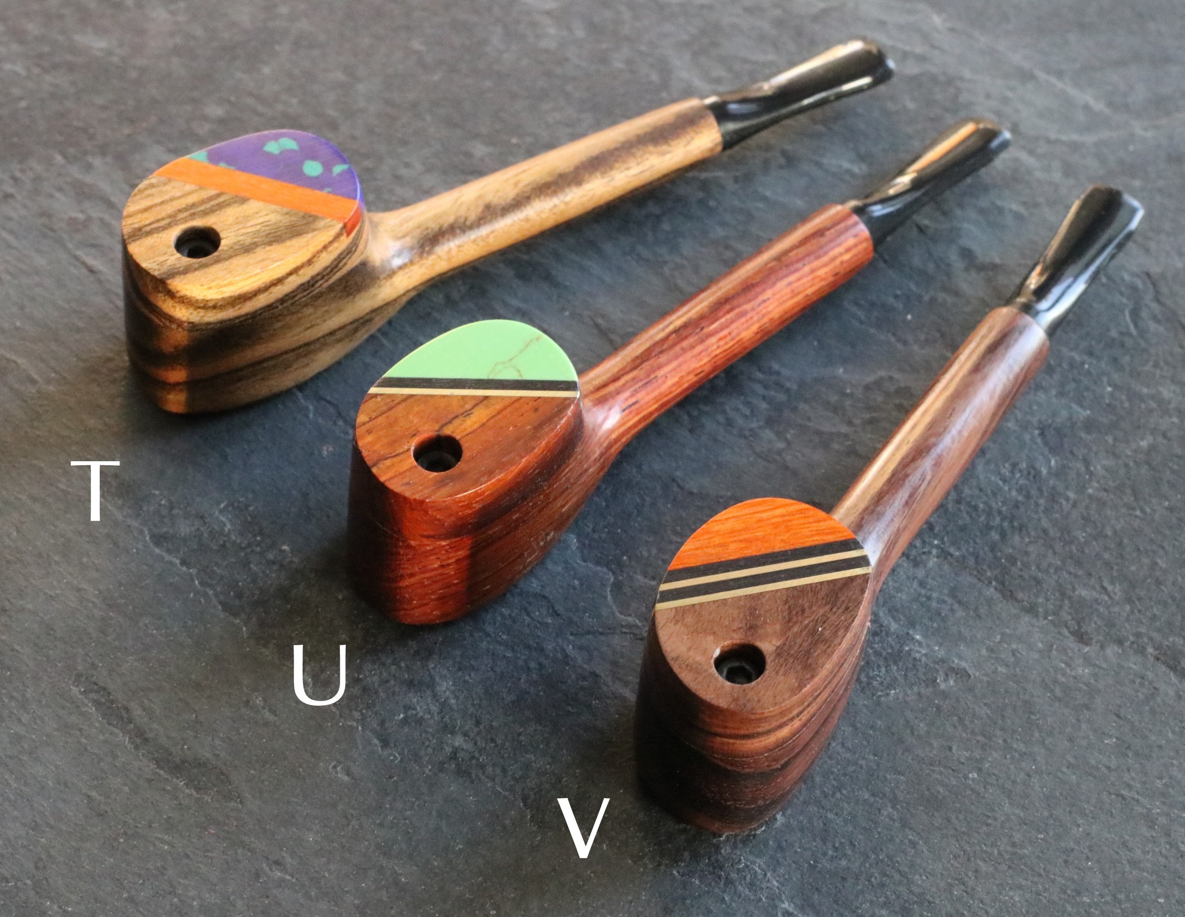 4.5" Swivel Lid Wood Pipe-G9 EXECUTIVE-Handcrafted American Pipe - Exotic Wood Swivel Lid Pipes
