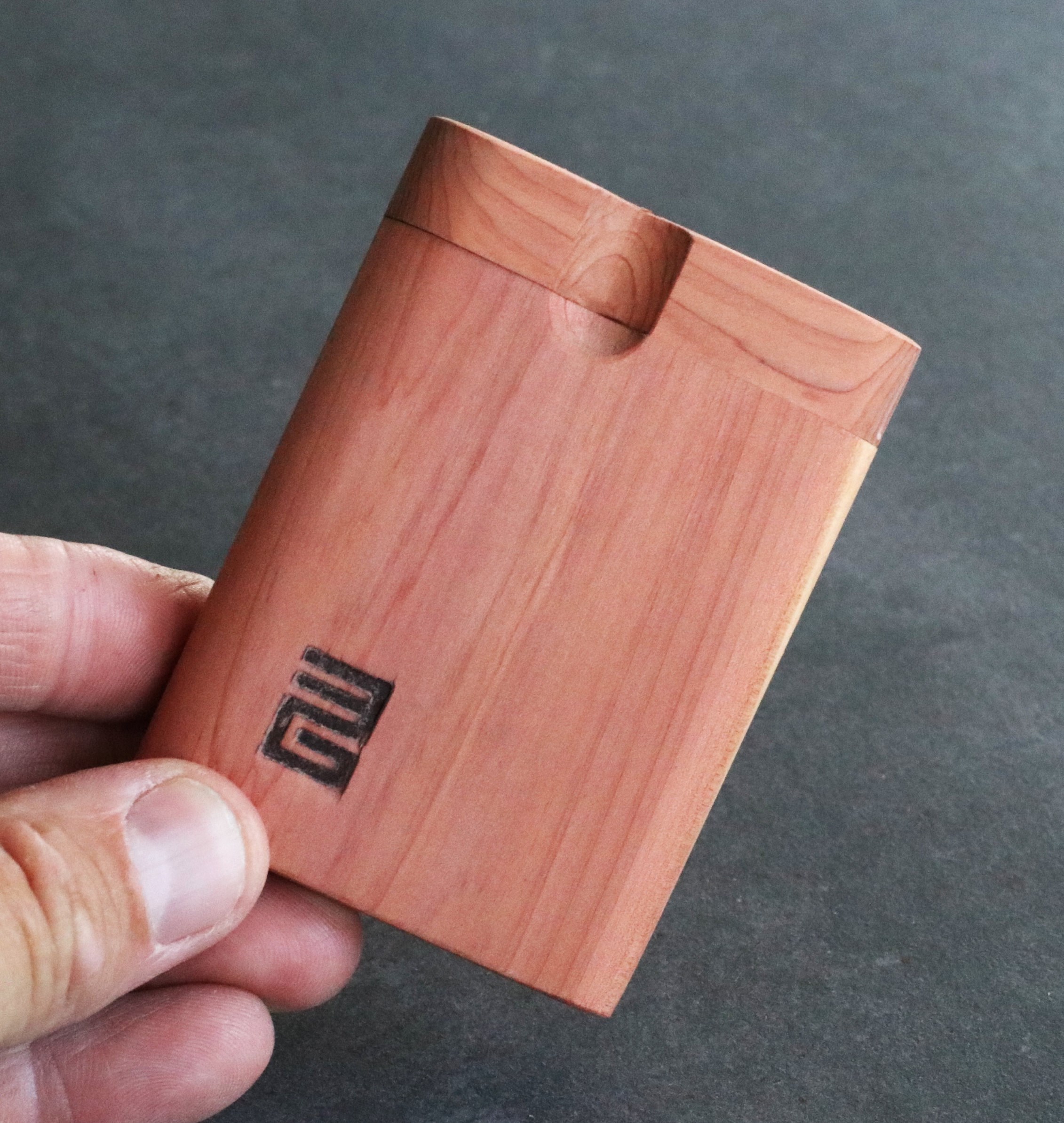 3" & 4" Tennessee Cedar Dugouts with One Hitter- American Handcrafted Stash Box - Cedar Dugout