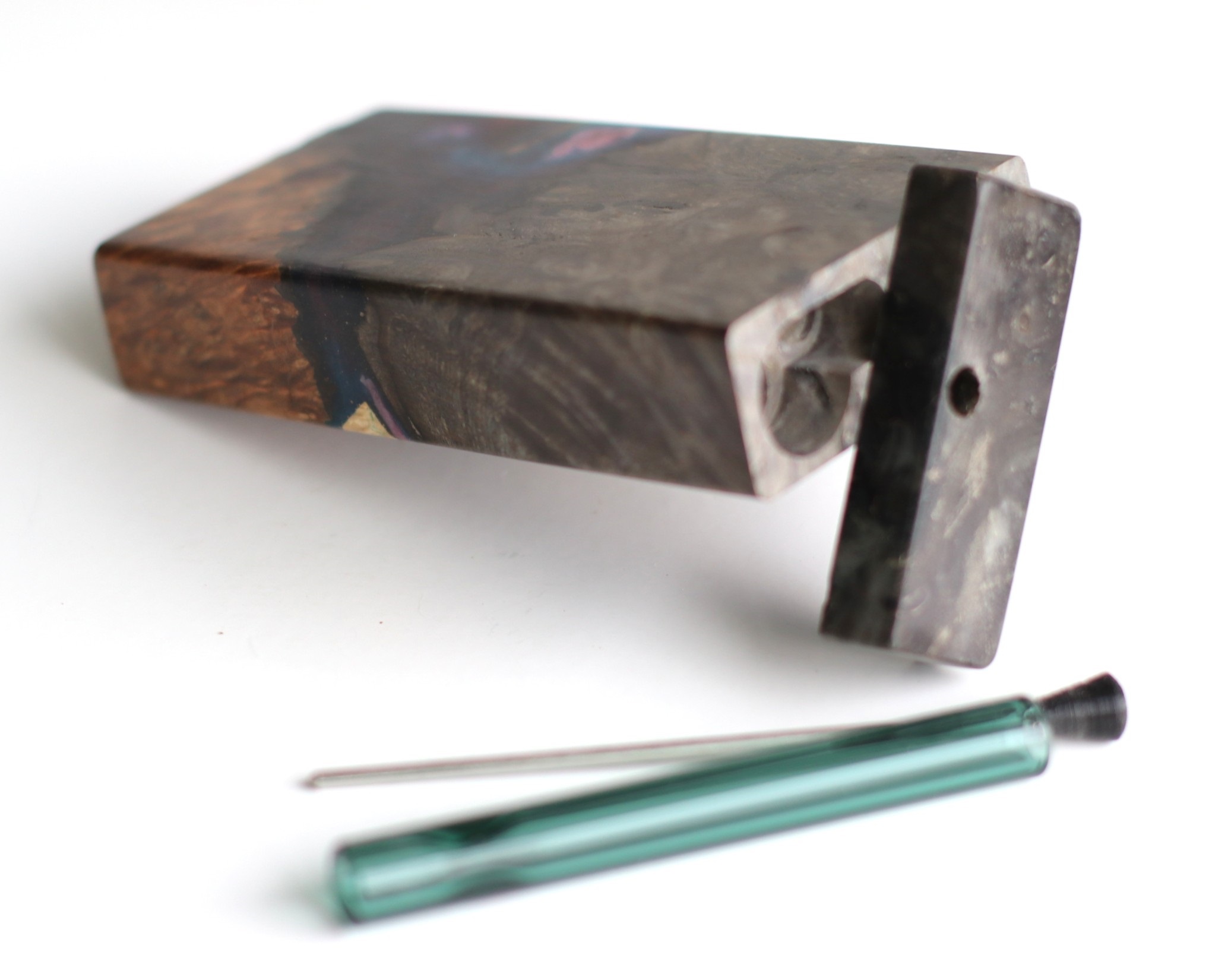 Galaxy Burl Futo Stash Box- Out of this World Wood Dugout- 4" Burled Wood- Best Quality - Galaxy Burl Futo Dugout