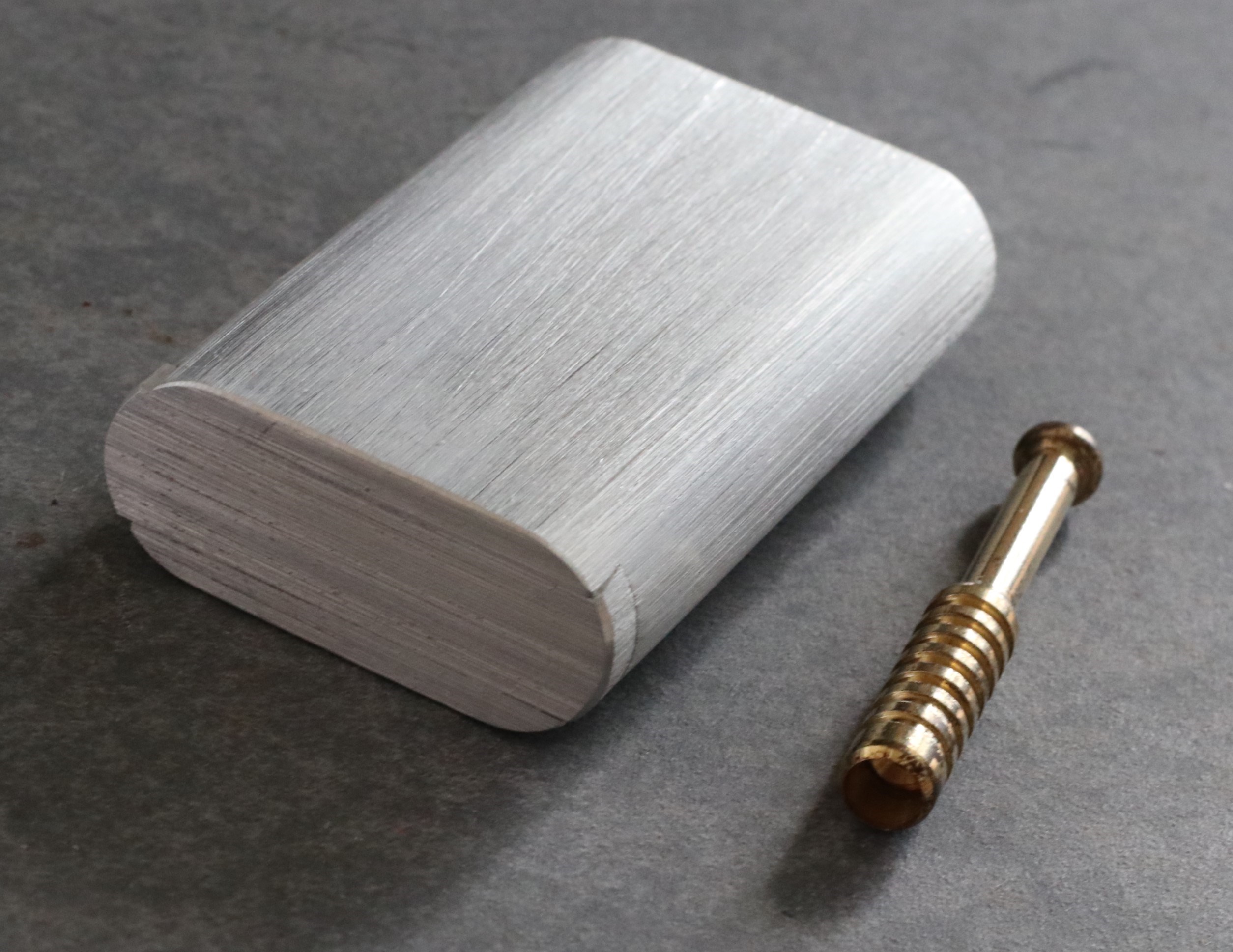 3" Aluminum Alloy Stash Box-Dugout Style-Custom One Hitter Pipe - Aluminum Slider Lid Dugout