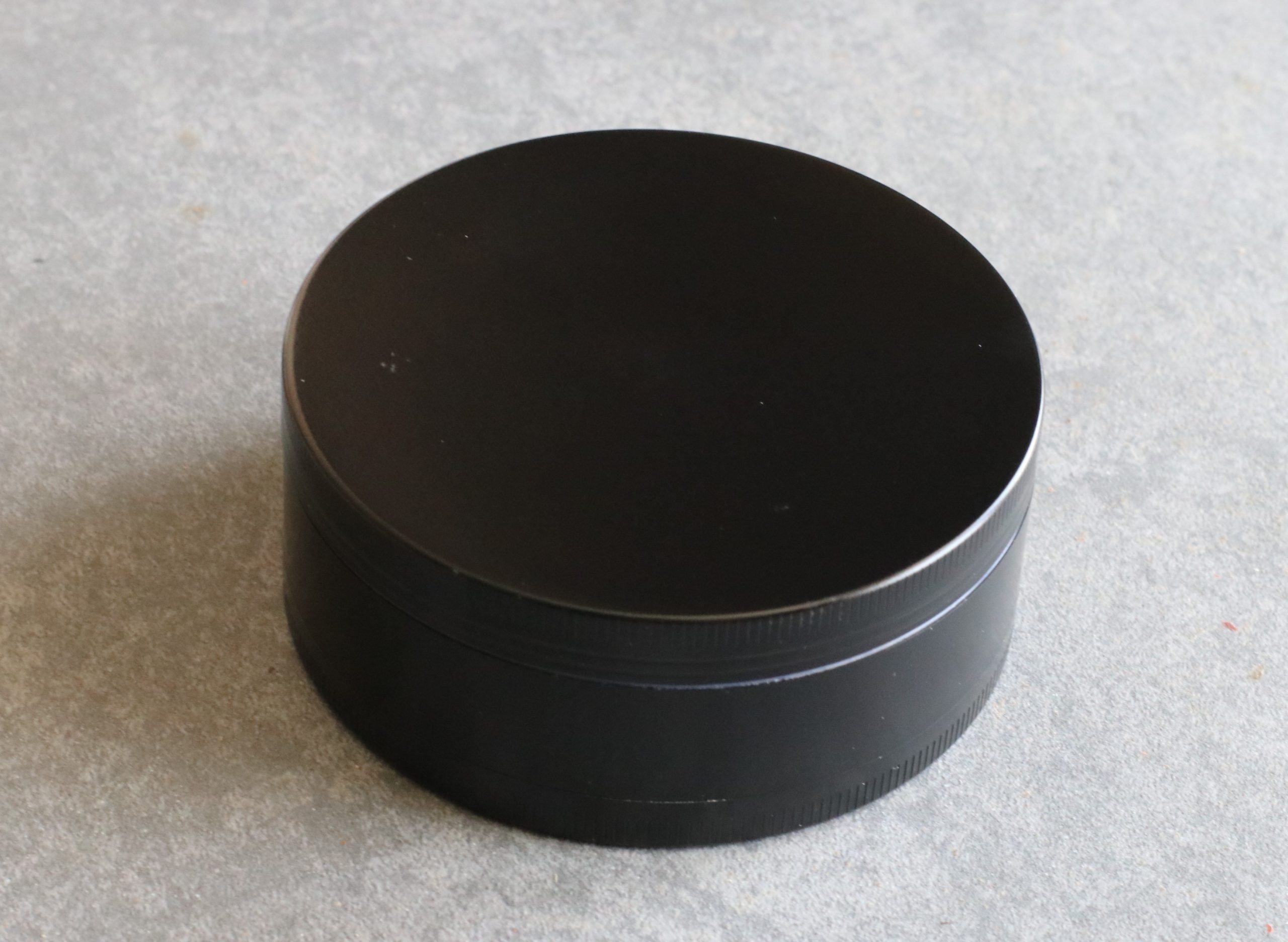 3" Professional Grade Herb Grinder- 3pc magnetic lid with screen- Top Quality-Black - Professional Herb Grinder-3 Piece Metal-Black