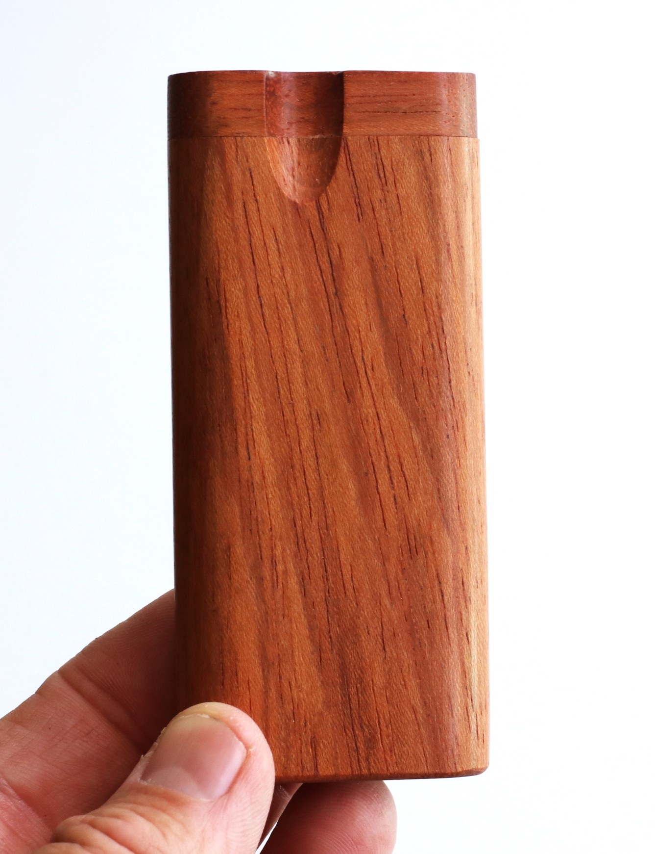 4" Jatoba Swivel Lid Dugout & One hitter pipe-American Handcrafted Stash Boxes