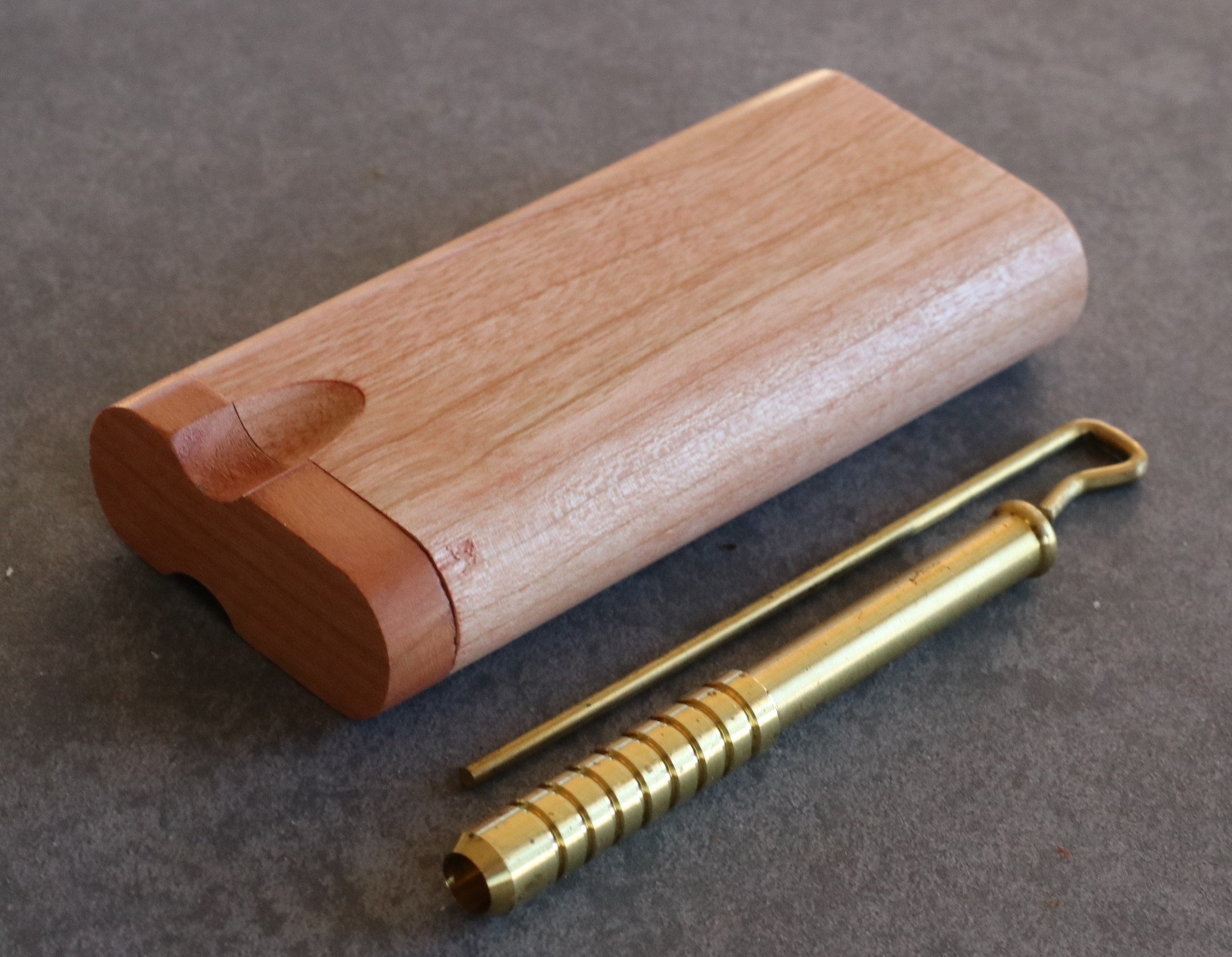 Cherry Spring Lock Dugouts & One hitter pipes-American Handcrafted Stash Boxes