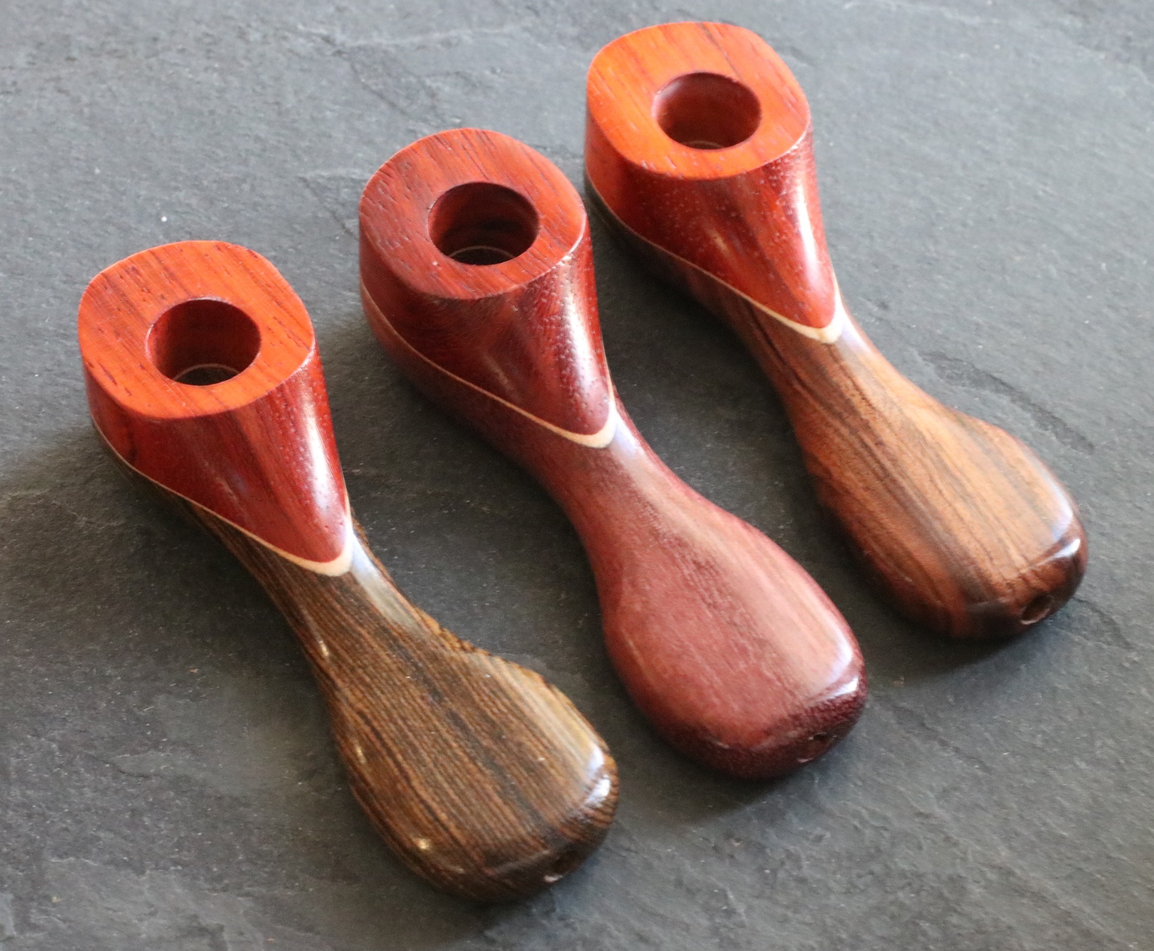 Exotic Wood Pipe-223L-4"-American Handcrafted Smoking Pipe - Exotic Wood Pipe