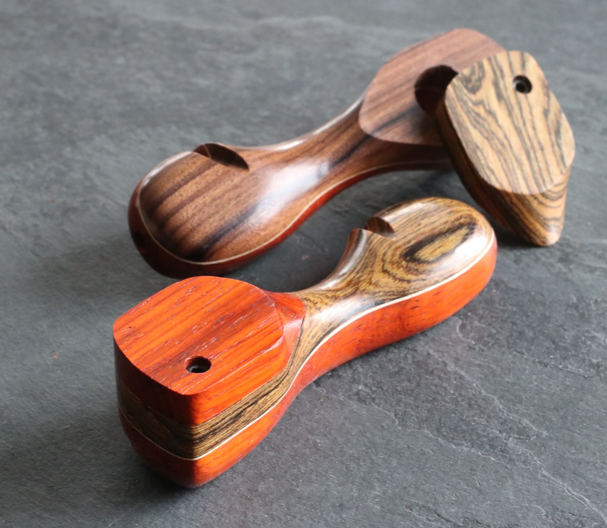 Exotic Wood Swivel Lid Pipe-TP43L-4"-American Handcrafted Smoking Pipe - Swivel Lid Smoking Pipe
