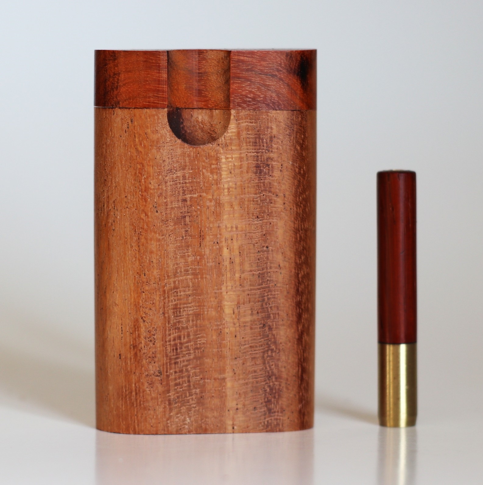 3" Exotic Wood Dugouts & One Hitter Pipe-American Crafted Small Stash Box by Better Life - Micro Dugout by Better Life