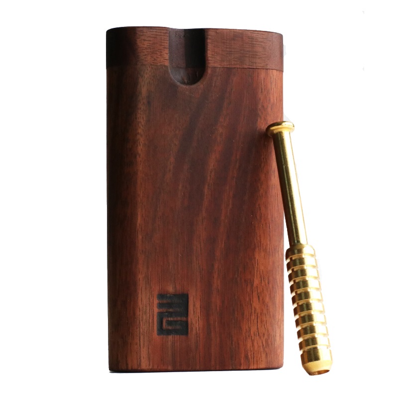 3G Walnut Dugouts with One Hitter Pipe- 3